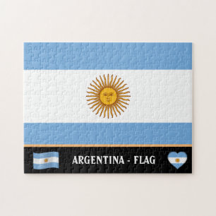 Argentina Flag & Argentinian country / Argentina Jigsaw Puzzle