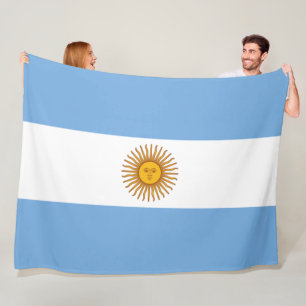 Argentina Flag Argentinian Soccer Football Fleece Blanket