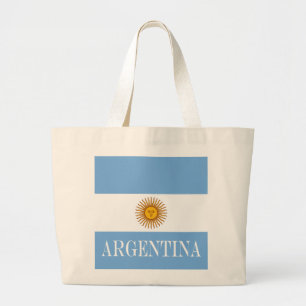 Argentina flag Bandera De Argentina Large Tote Bag