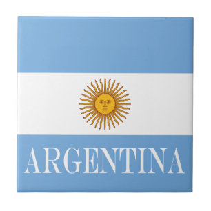 Argentina flag Bandera De Argentina Tile