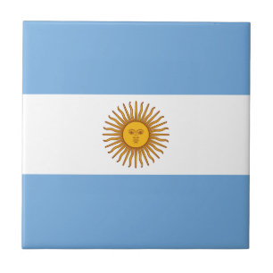 Argentina flag Bandera De Argentina Tile