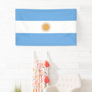 Argentina Flag Banner Festive Patriotic Decor