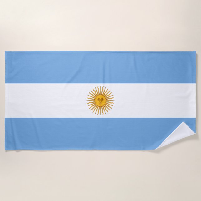 Argentina flag beach towel (Front)
