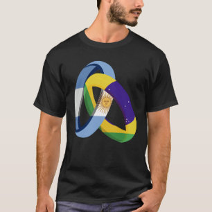 Argentina Flag Brazil Grown Ring Marriage Wedding T-Shirt