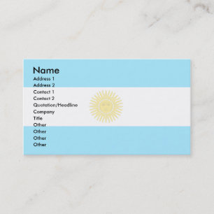 Argentina Flag Business Card