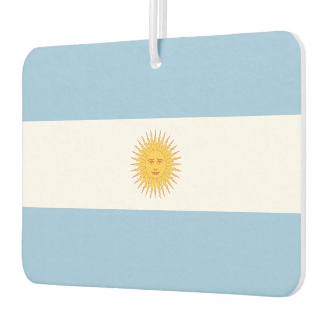 Argentina Flag Car Air Freshener (Left)
