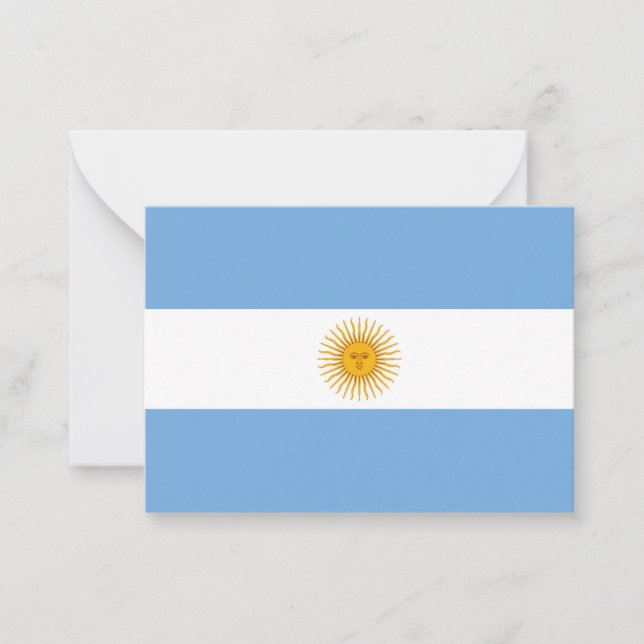 Argentina flag card (Front)