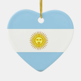 Argentina Flag Ceramic Tree Decoration