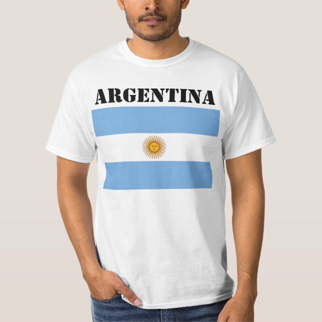 Argentina Flag championship Football Soccer T-Shir T-Shirt (Front)