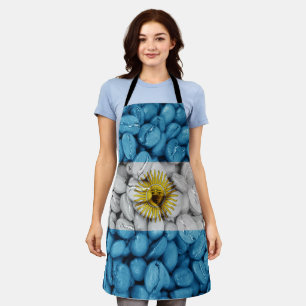 Argentina flag coffee apron