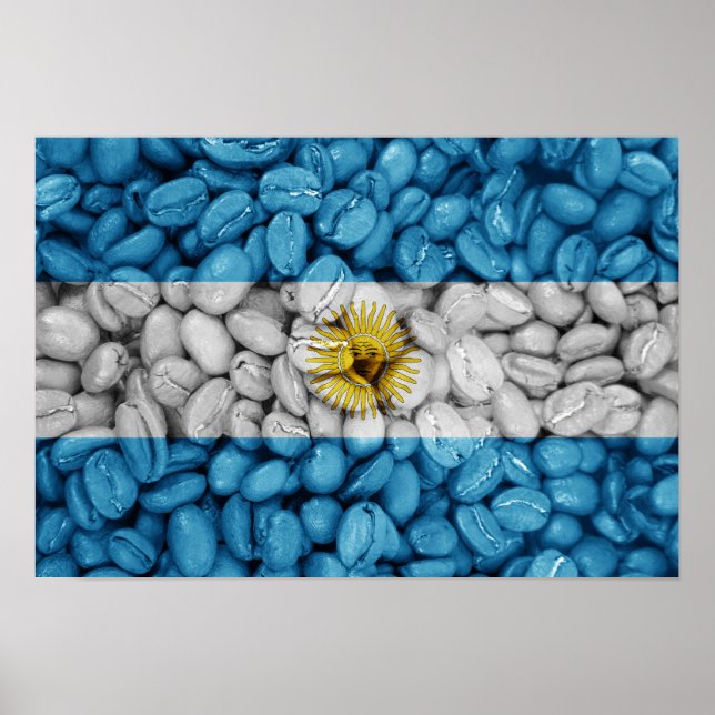 Argentina flag coffee poster (Front)
