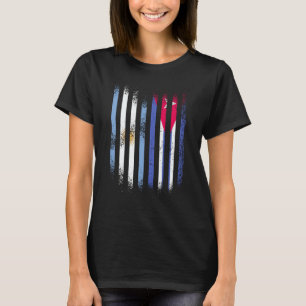 Argentina Flag Cuba Grown Country Flags Stripes T-Shirt