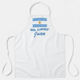 Argentina flag custom BBQ cooking kitchen Apron