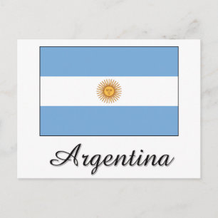 Argentina Flag Design Postcard