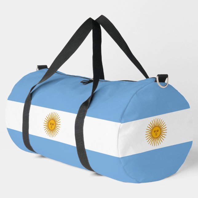 Argentina flag duffle bag (Left Corner)