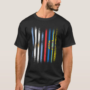 Argentina Flag Ecuador Grown Country Flags Stripes T-Shirt