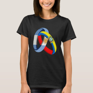 Argentina Flag Ecuador Grown Ring Marriage Wedding T-Shirt