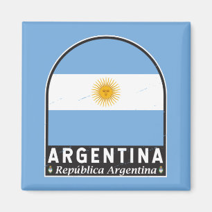 Argentina Flag Emblem Distressed Vintage  Magnet
