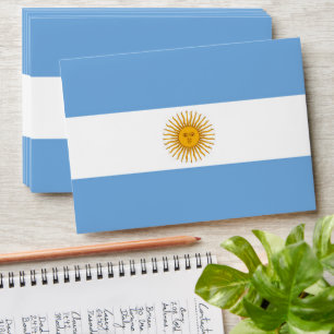 Argentina flag envelope