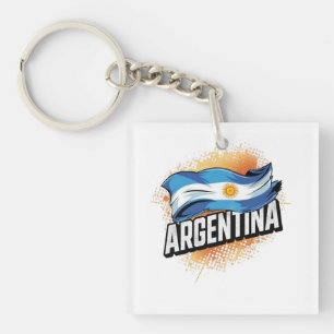Argentina Flag Football Fan Shirt 2026 Key Ring