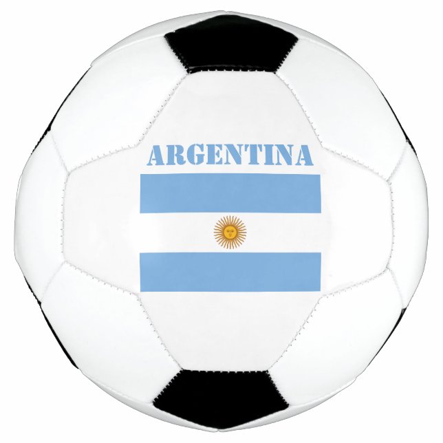 Argentina Flag Footballs Soccer Argentine Blue  (Front)