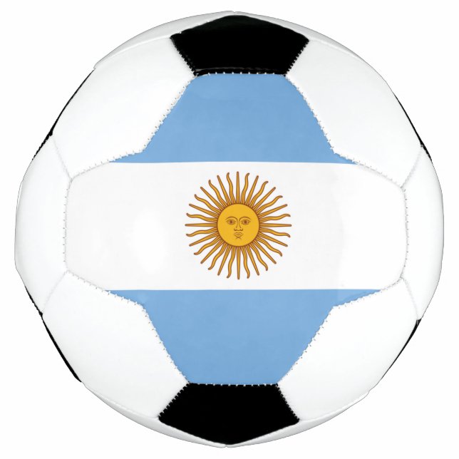 Argentina Flag Footballs Soccer Argentine Blue  So (Front)