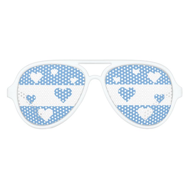 Argentina Flag Fun Patriotic Aviator Sunglasses (Front)