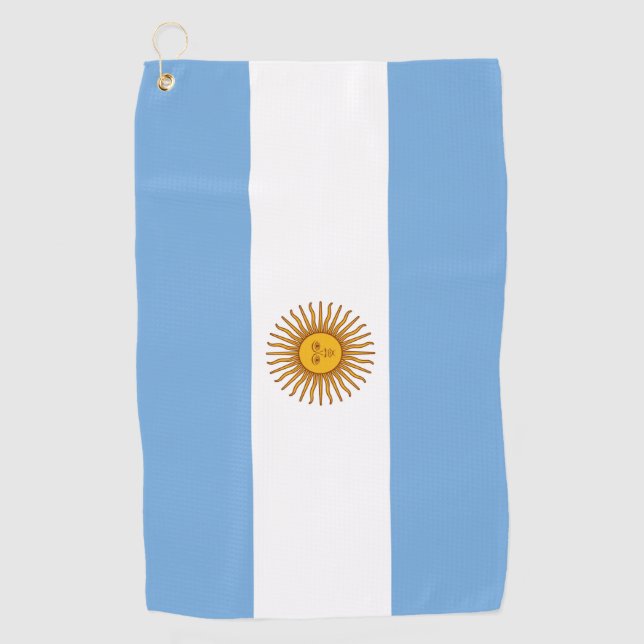 Argentina flag Golf Towel (Front)