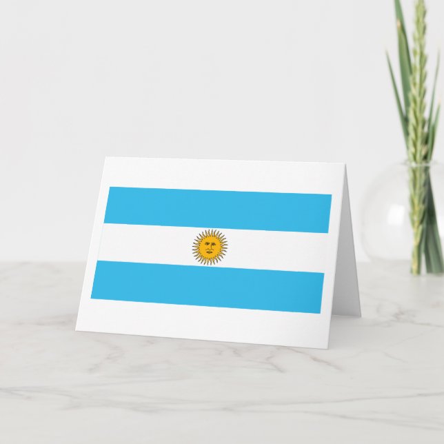 Argentina Flag Greeting Card (Front)