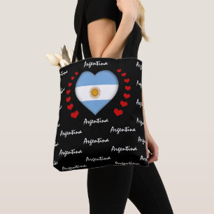 Argentina Flag, Heart Argentina Flag fashion/sport Tote Bag