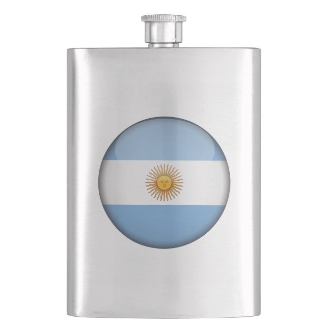 Argentina Flag Hip Flask (Front)