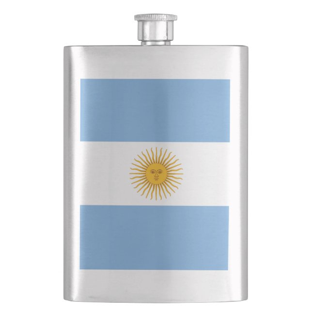 Argentina flag hip flask (Front)