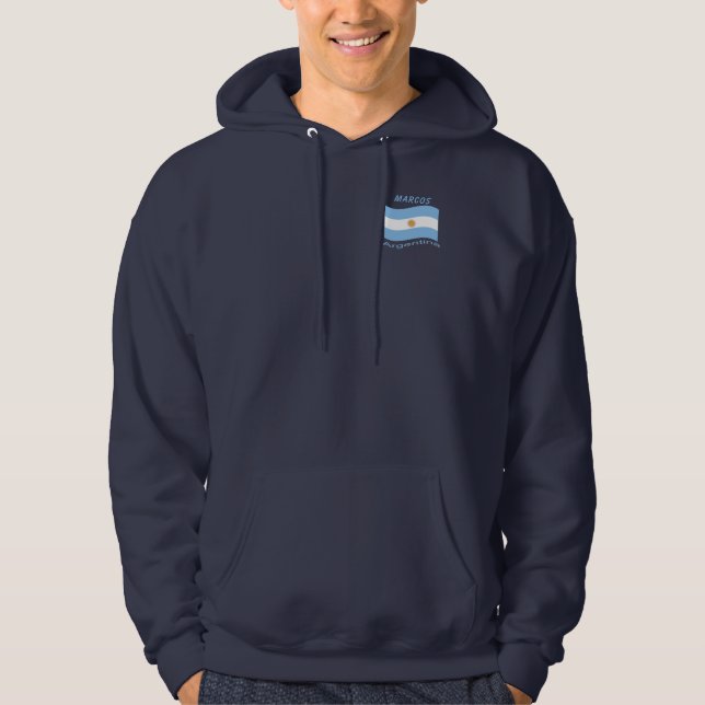 Argentina Flag Hoodie (Front)