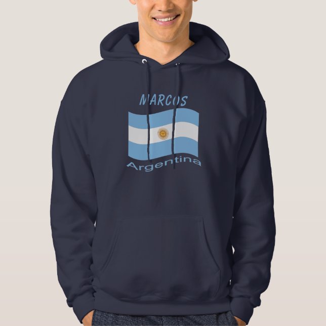 Argentina Flag Hoodie (Front)