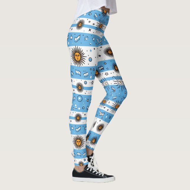 ARGENTINA FLAG INSPIRED  LEGGINGS (Right)