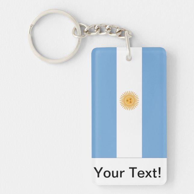 Argentina Flag Key Ring (Front)