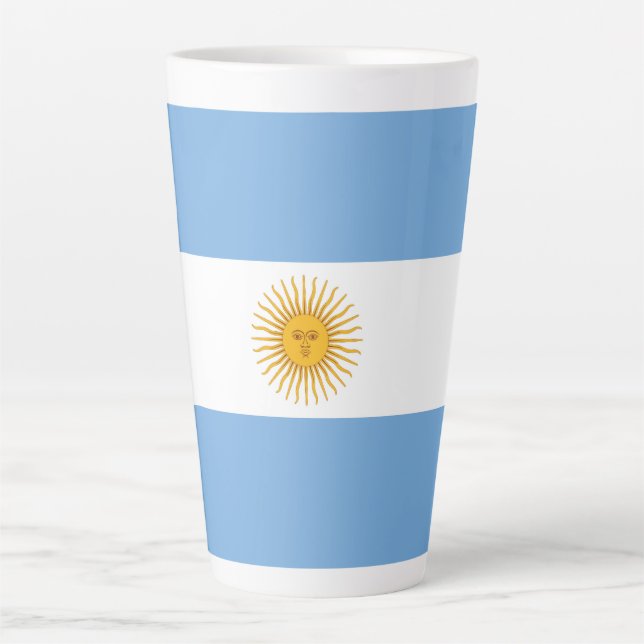 Argentina flag latte mug (Front)