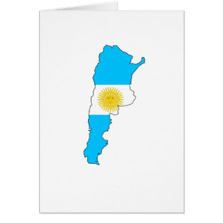 Argentina flag map