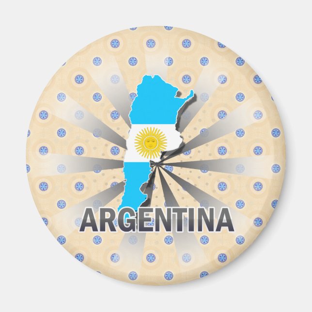 Argentina Flag Map 2.0 Magnet (Front)