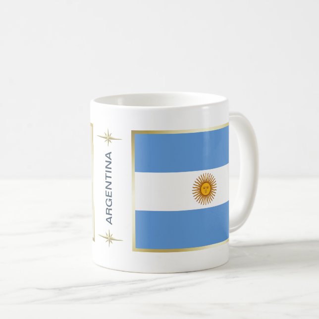 Argentina Flag + Map Mug (Front Right)