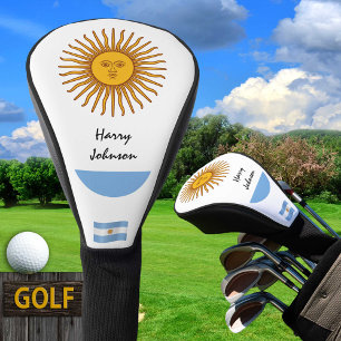 Argentina Flag & Monogrammed Golf Clubs Covers