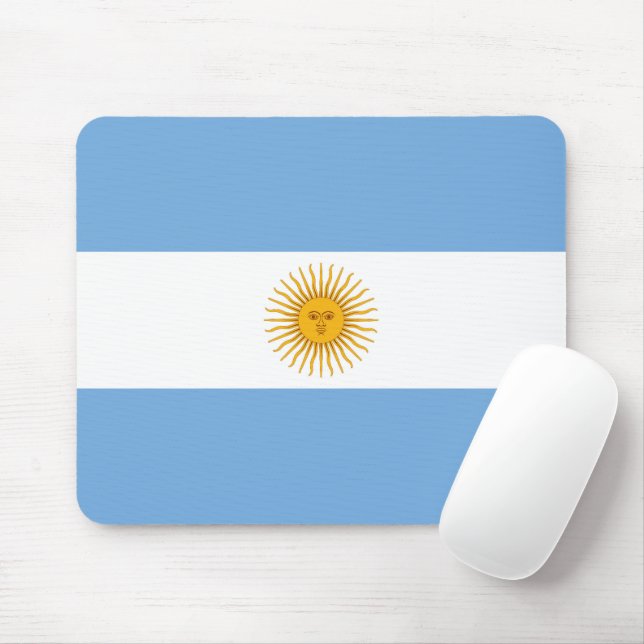 Argentina flag mouse mat (With Mouse)