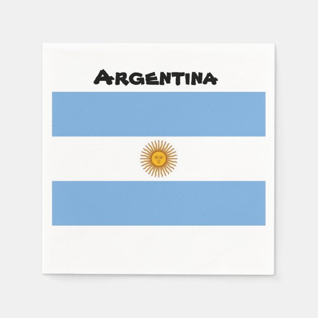 Argentina Flag Napkins (Front)