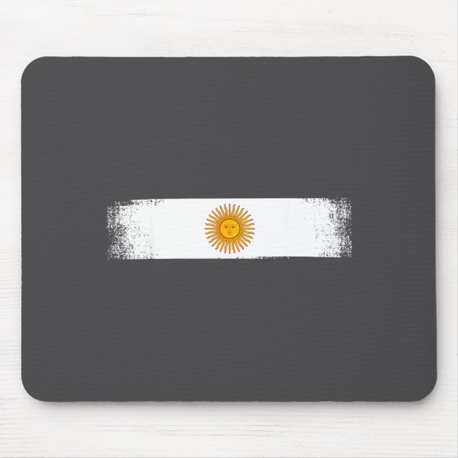 Argentina Flag National Pride Graphic Srts Fans Su Mouse Mat (Front)