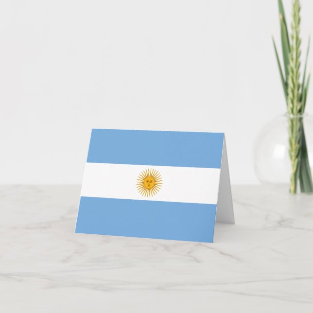 Argentina flag note card (Front)
