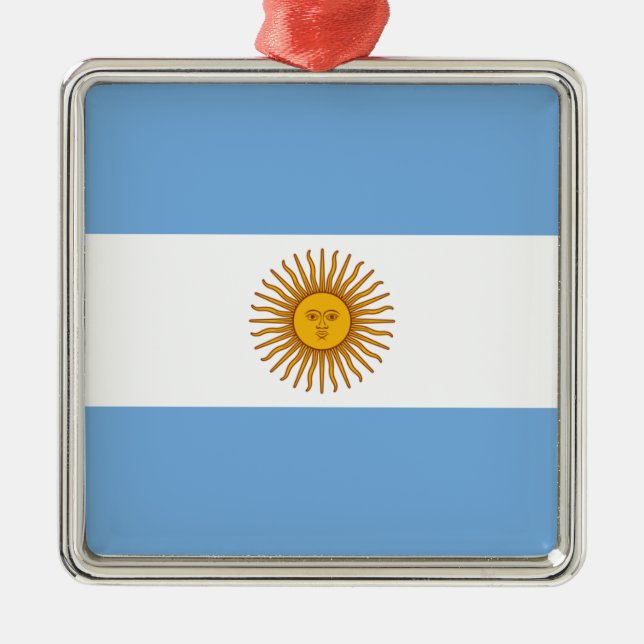 Argentina Flag Ornament (Front)