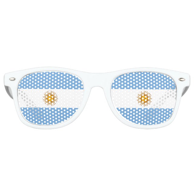 Argentina Flag Party Shades Sunglasses (Front)