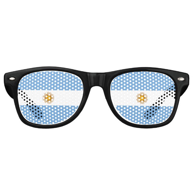 Argentina flag Party Sunglasses (Front)