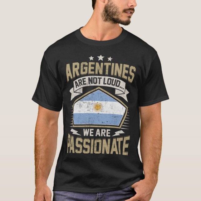 Argentina Flag Passionate Argentinians Girls & Wom T-Shirt (Front)
