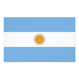 Argentina Flag Photo Print